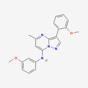 3-(2-methoxyphenyl)-N-(3-methoxyphenyl)-5-methylpyrazolo[1,5-a]pyrimidin-7-amine
