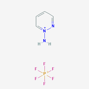 molecular formula C4H6F6N3P B2458392 N-aminopyridazinium hexafluorophosphate CAS No. 346412-97-3