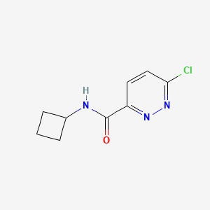 molecular formula C9H10ClN3O B2458398 6-chloro-N-cyclobutylpyridazine-3-carboxamide CAS No. 1250090-29-9
