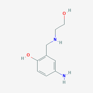 4-Amino-2-[(2-hydroxyethylamino)methyl]phenol