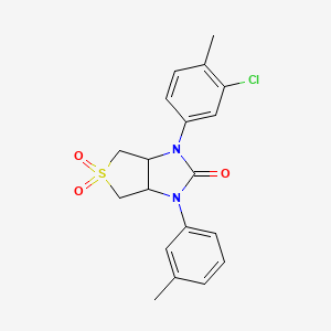 1-(3-chloro-4-methylphenyl)-3-(m-tolyl)tetrahydro-1H-thieno[3,4-d]imidazol-2(3H)-one 5,5-dioxide