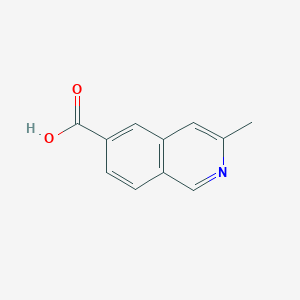 molecular formula C11H9NO2 B2458407 3-甲基异喹啉-6-羧酸 CAS No. 858646-60-3
