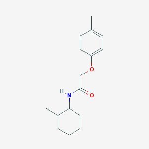 molecular formula C16H23NO2 B245841 N-(2-methylcyclohexyl)-2-(4-methylphenoxy)acetamide 