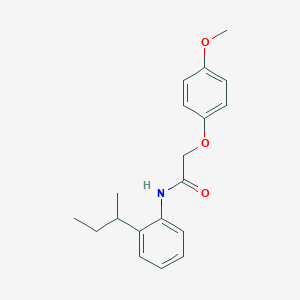 molecular formula C19H23NO3 B245842 N-(2-sec-butylphenyl)-2-(4-methoxyphenoxy)acetamide 