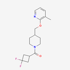 (3,3-Difluorocyclobutyl)-[4-[(3-methylpyridin-2-yl)oxymethyl]piperidin-1-yl]methanone