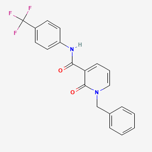 molecular formula C20H15F3N2O2 B2458427 1-苄基-2-氧代-N-[4-(三氟甲基)苯基]吡啶-3-甲酰胺 CAS No. 946353-16-8