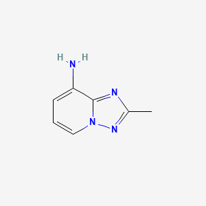 molecular formula C7H8N4 B2458440 2-Methyl[1,2,4]triazolo[1,5-a]pyridin-8-amine CAS No. 7169-93-9