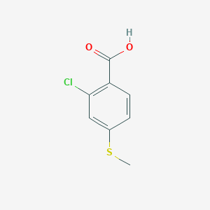 molecular formula C8H7ClO2S B2458468 2-Chloro-4-(methylsulfanyl)benzoic acid CAS No. 1079360-49-8