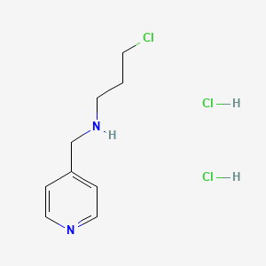 molecular formula C9H15Cl3N2 B2458474 (3-Chloropropyl)(pyridin-4-ylmethyl)amine dihydrochloride CAS No. 1375474-23-9