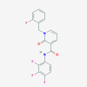 molecular formula C19H12F4N2O2 B2458535 1-(2-fluorobenzyl)-2-oxo-N-(2,3,4-trifluorophenyl)-1,2-dihydropyridine-3-carboxamide CAS No. 946254-84-8