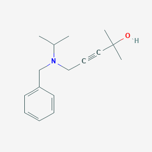 molecular formula C16H23NO B245854 5-[Benzyl(isopropyl)amino]-2-methyl-3-pentyn-2-ol 