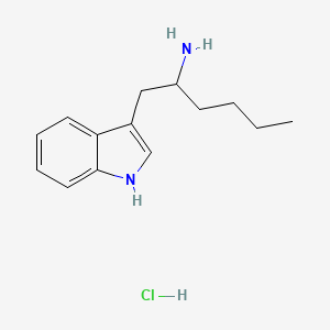 B2458543 1-(1H-Indol-3-yl)hexan-2-amine hydrochloride CAS No. 5085-06-3