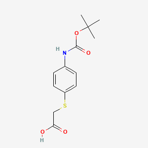 B2458548 Boc-(4-aminophenylthio)acetic acid CAS No. 447414-44-0