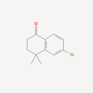 molecular formula C12H13BrO B2458564 6-溴-4,4-二甲基-3,4-二氢萘-1(2h)-酮 CAS No. 98453-60-2