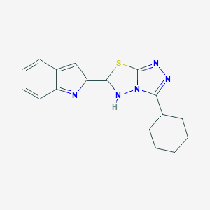 (6E)-3-cyclohexyl-6-indol-2-ylidene-5H-[1,2,4]triazolo[3,4-b][1,3,4]thiadiazole