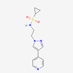 N-{2-[4-(pyridin-4-yl)-1H-pyrazol-1-yl]ethyl}cyclopropanesulfonamide