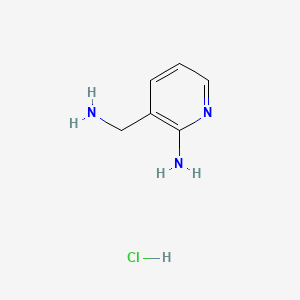 molecular formula C6H10ClN3 B2458593 3-(Aminomethyl)pyridin-2-amine hydrochloride CAS No. 1315180-24-5; 144288-48-2