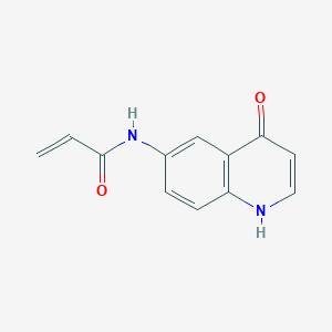 molecular formula C12H10N2O2 B2458595 N-(4-Oxo-1H-quinolin-6-yl)prop-2-enamide CAS No. 2361642-39-7