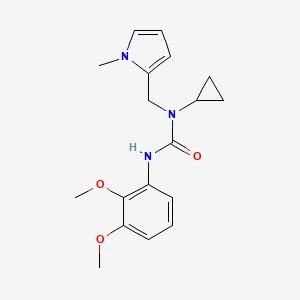 molecular formula C18H23N3O3 B2458604 1-环丙基-3-(2,3-二甲氧基苯基)-1-((1-甲基-1H-吡咯-2-基)甲基)脲 CAS No. 1286718-33-9