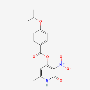 6-Methyl-3-nitro-2-oxo-1,2-dihydropyridin-4-yl 4-isopropoxybenzoate