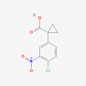 1-(4-Chloro-3-nitrophenyl)cyclopropane-1-carboxylic acid