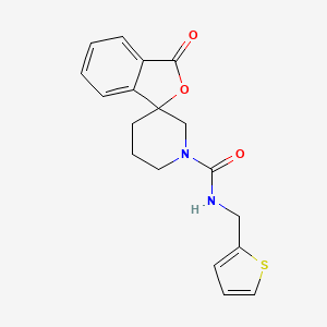 3-oxo-N-(thiophen-2-ylmethyl)-3H-spiro[isobenzofuran-1,3'-piperidine]-1'-carboxamide