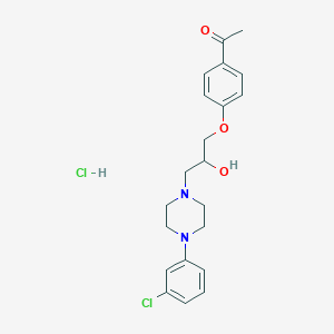 1-(4-(3-(4-(3-Chlorophenyl)piperazin-1-yl)-2-hydroxypropoxy)phenyl)ethanone hydrochloride