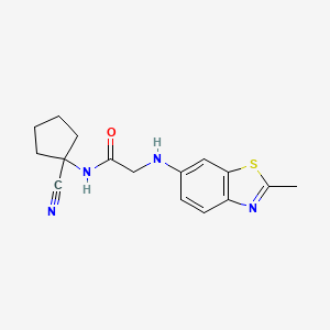 N-(1-cyanocyclopentyl)-2-[(2-methyl-1,3-benzothiazol-6-yl)amino]acetamide