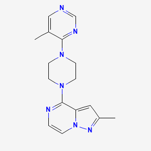 2-Methyl-4-[4-(5-methylpyrimidin-4-yl)piperazin-1-yl]pyrazolo[1,5-a]pyrazine