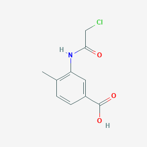 molecular formula C10H10ClNO3 B2458667 3-(2-Chloroacetamido)-4-methylbenzoic acid CAS No. 731011-85-1