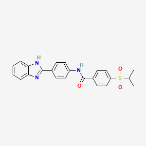 N-(4-(1H-benzo[d]imidazol-2-yl)phenyl)-4-(isopropylsulfonyl)benzamide