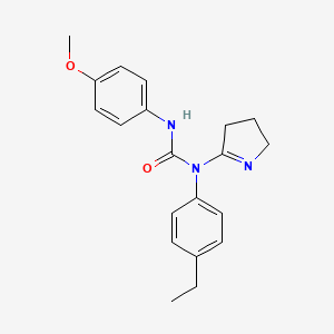 1-(3,4-dihydro-2H-pyrrol-5-yl)-1-(4-ethylphenyl)-3-(4-methoxyphenyl)urea