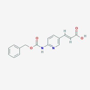 (E)-3-[6-(Phenylmethoxycarbonylamino)pyridin-3-yl]prop-2-enoic acid
