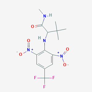 2-[2,6-dinitro-4-(trifluoromethyl)anilino]-N,3,3-trimethylbutanamide