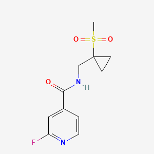 2-fluoro-N-[(1-methanesulfonylcyclopropyl)methyl]pyridine-4-carboxamide