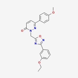 2-((3-(3-ethoxyphenyl)-1,2,4-oxadiazol-5-yl)methyl)-6-(4-methoxyphenyl)pyridazin-3(2H)-one