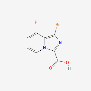 molecular formula C8H4BrFN2O2 B2458744 1-Bromo-8-fluoroimidazo[1,5-a]pyridine-3-carboxylic acid CAS No. 1783983-64-1