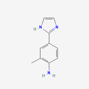 molecular formula C10H11N3 B2458748 4-(1H-imidazol-2-yl)-2-methylaniline CAS No. 1208318-82-4