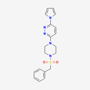 3-(4-(benzylsulfonyl)piperazin-1-yl)-6-(1H-pyrrol-1-yl)pyridazine