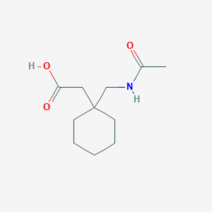 molecular formula C11H19NO3 B2458755 2-[1-(acetamidomethyl)cyclohexyl]acetic Acid CAS No. 344460-27-1