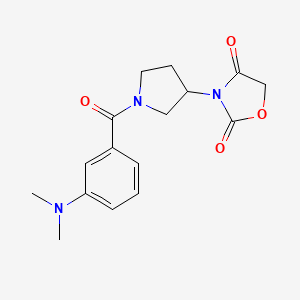 3-(1-(3-(Dimethylamino)benzoyl)pyrrolidin-3-yl)oxazolidine-2,4-dione