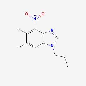 5,6-dimethyl-4-nitro-1-propyl-1H-1,3-benzimidazole