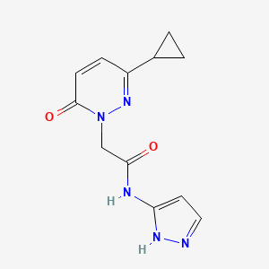 2-(3-cyclopropyl-6-oxopyridazin-1(6H)-yl)-N-(1H-pyrazol-3-yl)acetamide