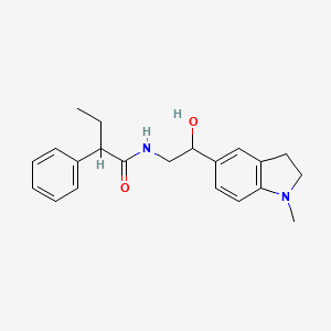 N-(2-hydroxy-2-(1-methylindolin-5-yl)ethyl)-2-phenylbutanamide