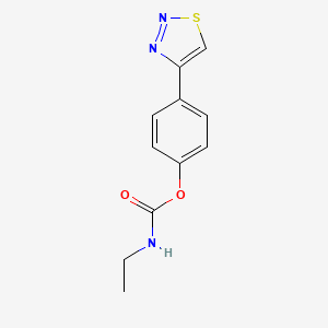 molecular formula C11H11N3O2S B2458808 4-(1,2,3-thiadiazol-4-yl)phenyl N-ethylcarbamate CAS No. 337924-77-3