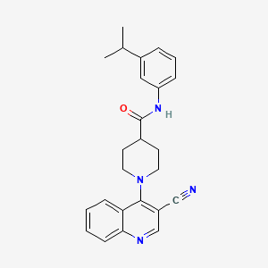 molecular formula C25H26N4O B2458810 N-[1-(5-bromo-2-furoyl)piperidin-4-yl]-4-methoxybenzenesulfonamide CAS No. 1207001-90-8