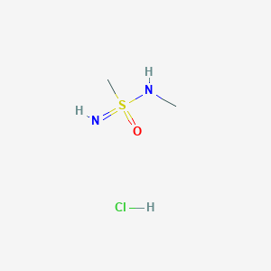 molecular formula C2H9ClN2OS B2458811 N-(Methylsulfonimidoyl)methanamine;hydrochloride CAS No. 2411293-71-3