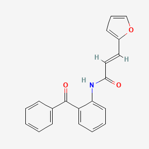 molecular formula C20H15NO3 B2458812 (E)-N-(2-benzoylphenyl)-3-(furan-2-yl)prop-2-enamide CAS No. 868153-93-9