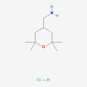 (2,2,6,6-Tetramethyl-tetrahydro-2H-pyran-4-YL)methanamine hydrochloride
