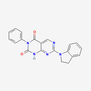 7-(indolin-1-yl)-3-phenylpyrimido[4,5-d]pyrimidine-2,4(1H,3H)-dione